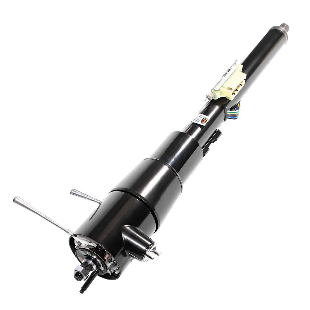 Flaming River 79-86 JEEP CJ SERIES FLOOR SHIFT KEY COLUMN - BLACK POWDERCOAT FINISH - Side View