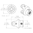 Load image into Gallery viewer, Flaming River 9/16"-26 X 3/4" DD UNIVERSAL BILLET-JOINT - Additional View 6