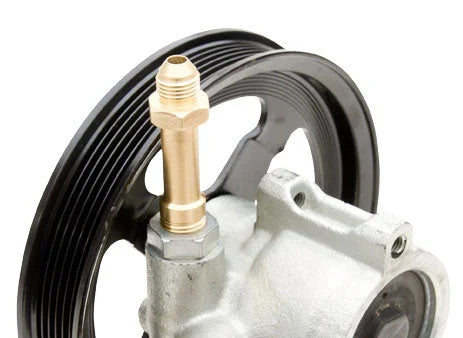 Flaming River LS3 POWER STEERING PUMP EXTENDED AN FITTING - Fitment View
