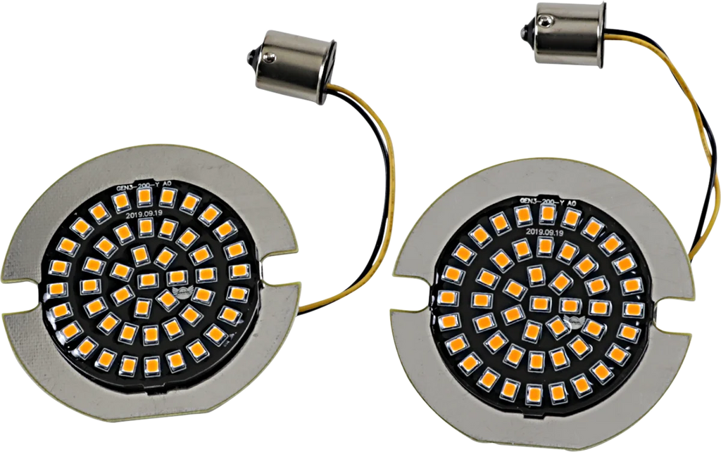 Flat-Style Turn Signal Insert - Amber DragSpecialties DS-300-A-1156-T - Main Product View