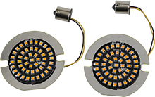 Load image into Gallery viewer, Flat-Style Turn Signal Insert - Amber DragSpecialties DS-300-A-1156-T - Main Product View