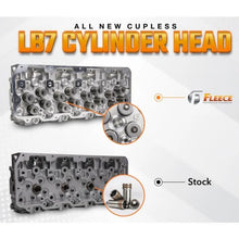 Load image into Gallery viewer, Fleece Performance 01-04 GM Duramax LB7 Freedom Cylinder Head w/Cupless Injector Bore (Driver Side) - Side View
