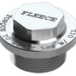 Load image into Gallery viewer, Fleece Performance 01-13 GM Duramax 6.6L Duramax Turbo Thermostat Delete Plug - Side View
