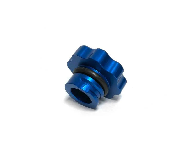 Fleece Performance 01-16 GM 2500/3500 Duramax Billet Oil Cap Cover - Blue - Main Product View