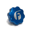 Load image into Gallery viewer, Fleece Performance 01-16 GM 2500/3500 Duramax Billet Oil Cap Cover - Blue - Side View