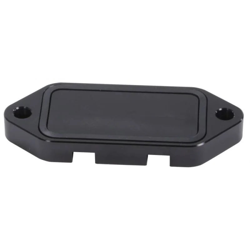 Fleece Performance 01-17 GM Duramax Billet Coolant Block Off Plate - Side View
