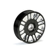 Load image into Gallery viewer, Fleece Performance 03-18 Dodge 2500/3500 Cummins Upper Fan Pulley Idler (Black Contrast) - Side View