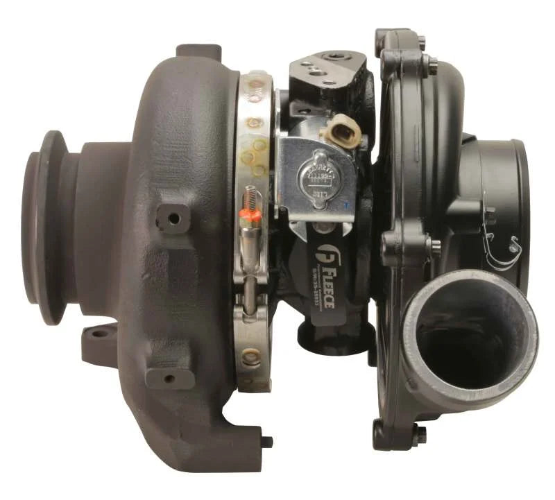 Fleece Performance 04.5-07 63mm FMW Ford 6.0L Cheetah Turbocharger - Side View