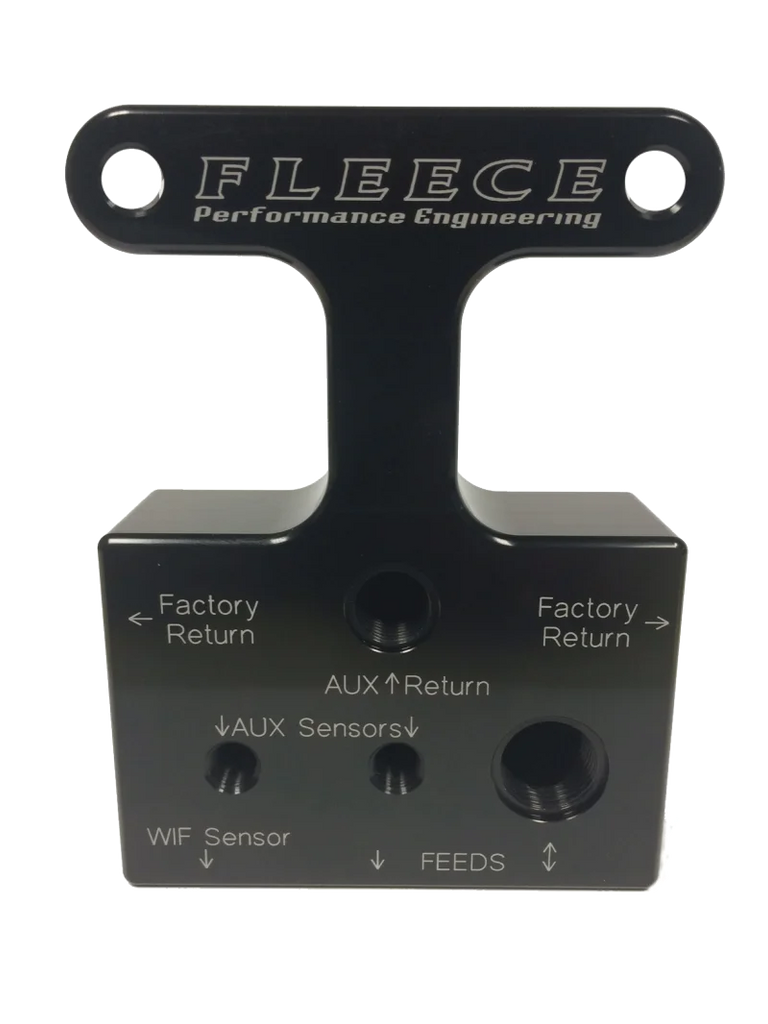Fleece Performance 07.5-09 Dodge 6.7L Cummins 3rd Gen Fuel Distribution Block - Main Product View