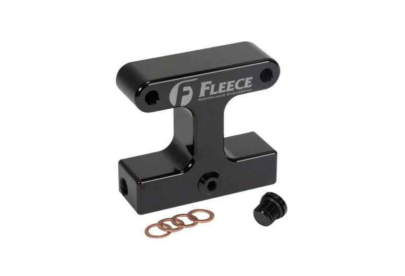 Fleece Performance 07.5-09 Dodge 6.7L Cummins 3rd Gen Fuel Filter Delete - Side View