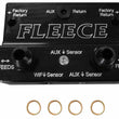 Load image into Gallery viewer, Fleece Performance 10-12 Dodge 6.7L Cummins 4th Gen Fuel Distribution Block - Side View