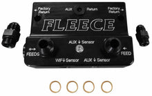 Load image into Gallery viewer, Fleece Performance 10-12 Dodge 6.7L Cummins 4th Gen Fuel Distribution Block - Side View