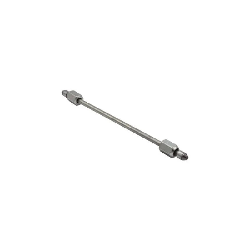 Fleece Performance 11in High Pressure Fuel Line (8mm x 3.5mm Line M14x1.5 Nuts) - Side View