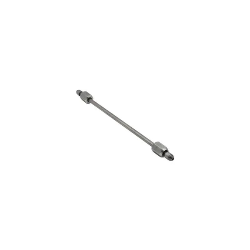 Fleece Performance 12in High Pressure Fuel Line (8mm x 3.5mm Line, M14x1.5 Nuts) - Side View