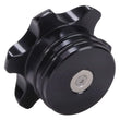 Load image into Gallery viewer, Fleece Performance 13-18 Dodge Cummins Black Anodized Billet Fuel Cap - Side View