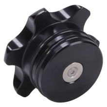 Load image into Gallery viewer, Fleece Performance 13-18 Dodge Cummins Black Anodized Billet Fuel Cap - Side View