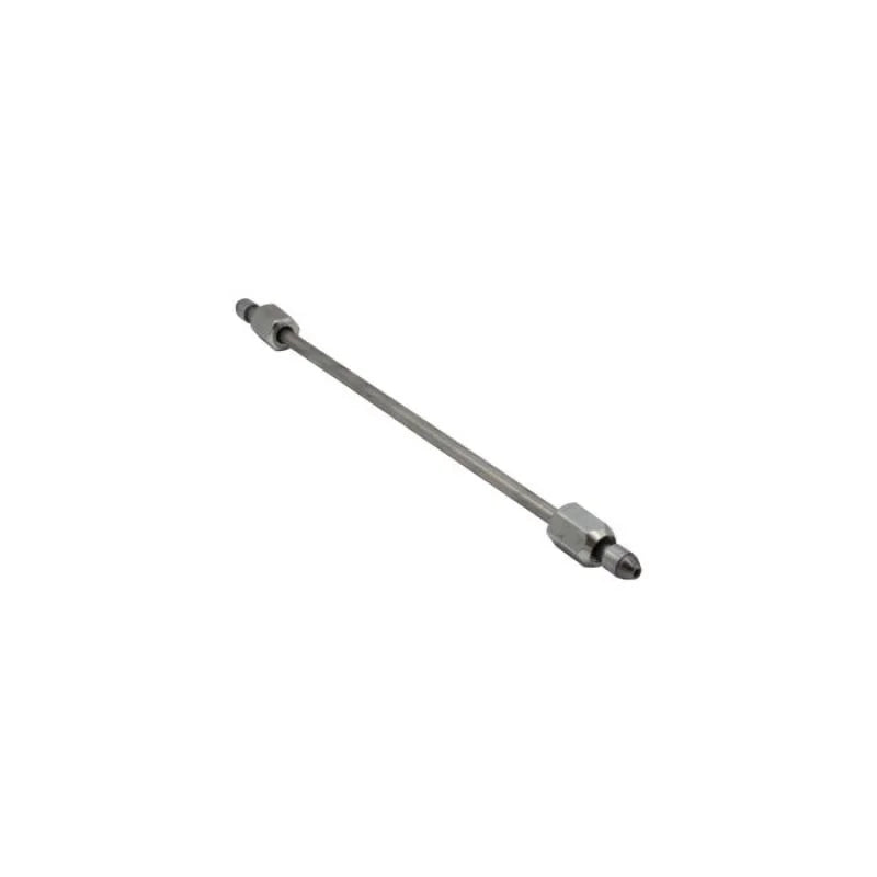 Fleece Performance 13in High Pressure Fuel Line (8mm x 3.5mm Line, M14x1.5 Nuts) - Side View