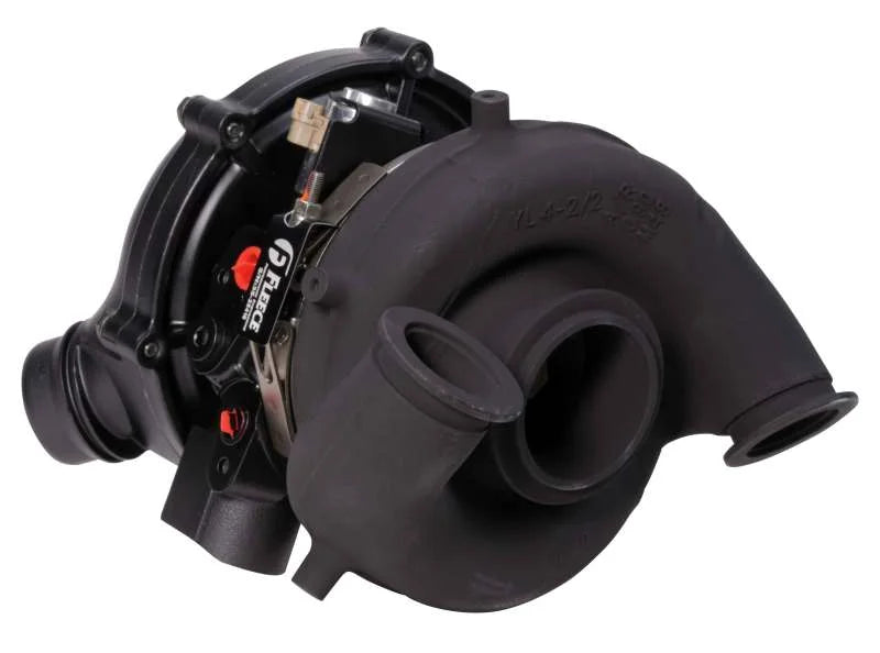 Fleece Performance 15-19 Ford 6.7L Powerstroke 63mm FWM Cheetah Turbo - Back View