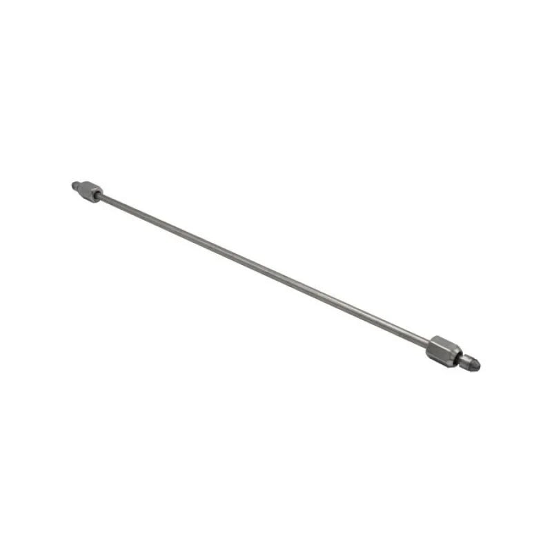 Fleece Performance 21in High Pressure Fuel Line (8mm x 3.5mm Line, M14x1.5 Nuts) - Side View