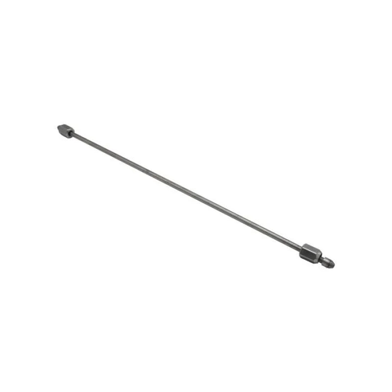 Fleece Performance 22in High Pressure Fuel Line (8mm x 3.5mm Line, M14x1.5 Nuts) - Side View