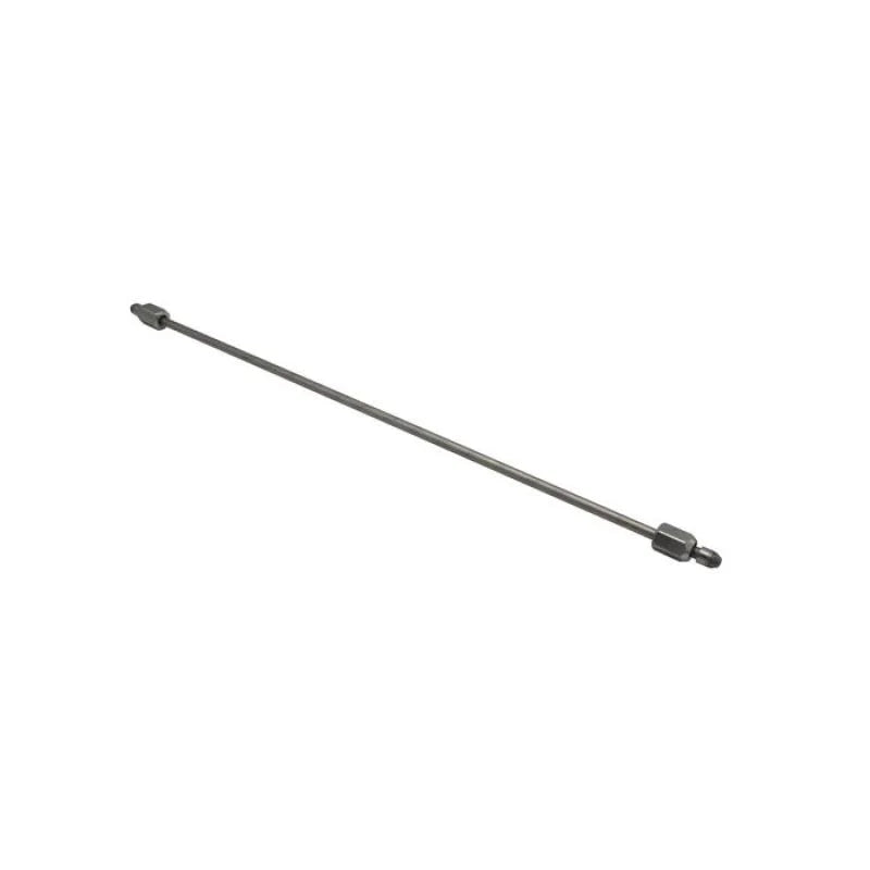 Fleece Performance 23in High Pressure Fuel Line (8mm x 3.5mm Line, M14x1.5 Nuts) - Side View