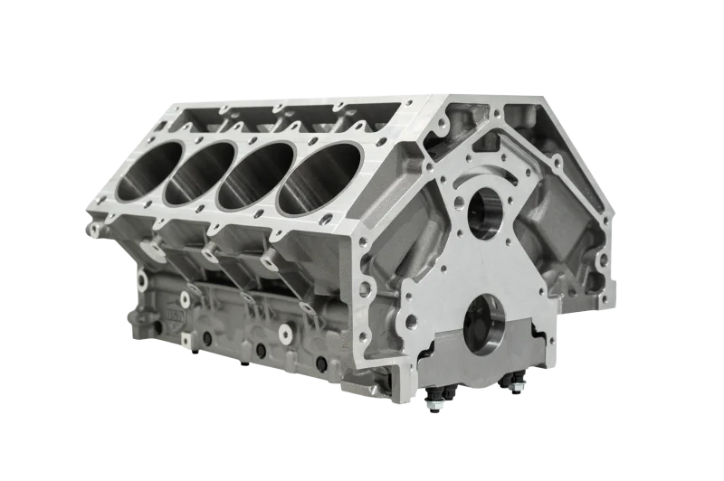 Fleece Performance GM LSR Freedom Series Standard Deck Solid Aluminum Block - Side View