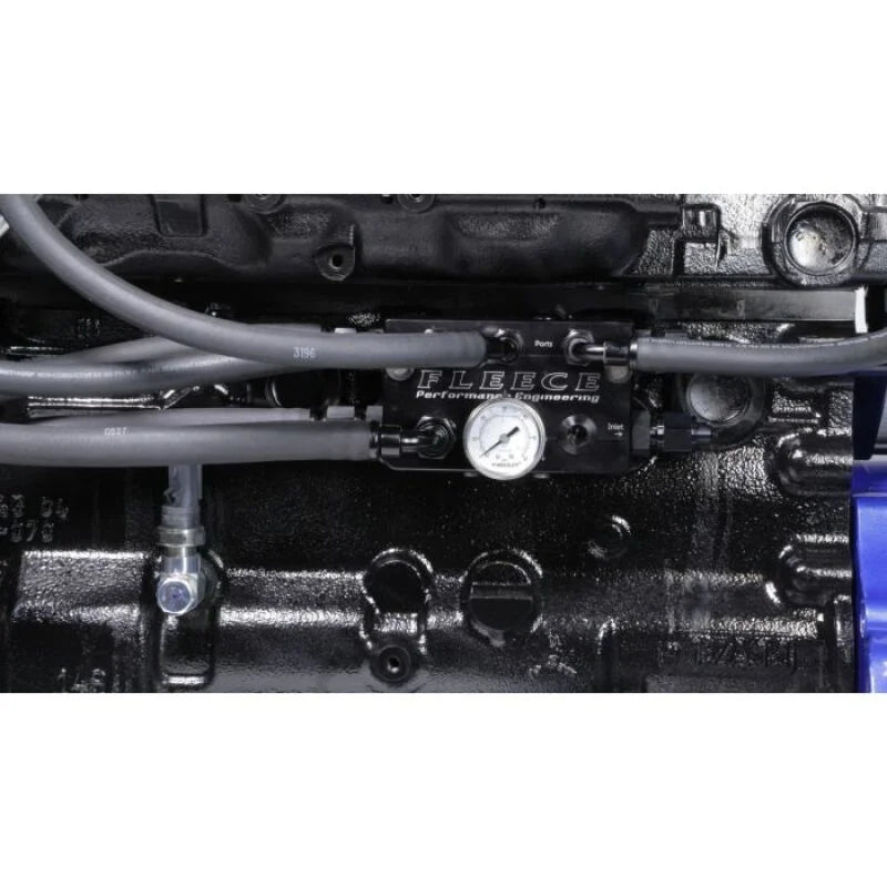 Fleece Performance Regulated Return Fuel Distribution Block 07.5-16 Cummins - Detail View