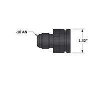 Load image into Gallery viewer, Fleece Performance Universal Billet Aluminum Adapter Fitting -10AN Male to 1.325in O-Ring Bore - Back View