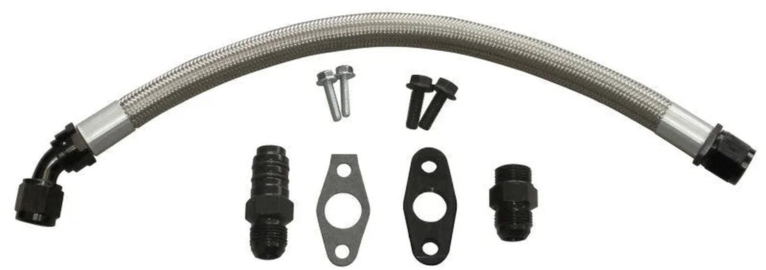 Fleece Performance Universal Cummins Turbo Drain Tube Kit (for 2nd Gen Swaps) - Additional View 7