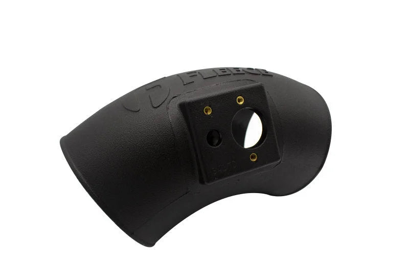 Fleece Performance Universal Molded Plastic 5in Intake Manifold Elbow w/ Sensor Mounting Provisions - Back View