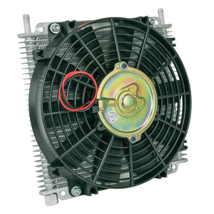Flex-A-Lite Transmission Oil Cooler2 9 Row 3/8 Barb 10in Fan 114213