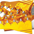 Load image into Gallery viewer, Flo Motorsports - Moto Style Footpeg Set Gold 2"X3.125" - 122-8067