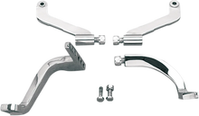 Load image into Gallery viewer, Floorboard Mounting Brackets - Chrome - FLT/FLHT DragSpecialties 057091-BC5 - Main Product View