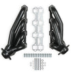 Load image into Gallery viewer, FlowTech 1979-1993 Mustang 5.0L 1-3/4" 409SS Shorty Header - Black Painted Finish - Main Product View