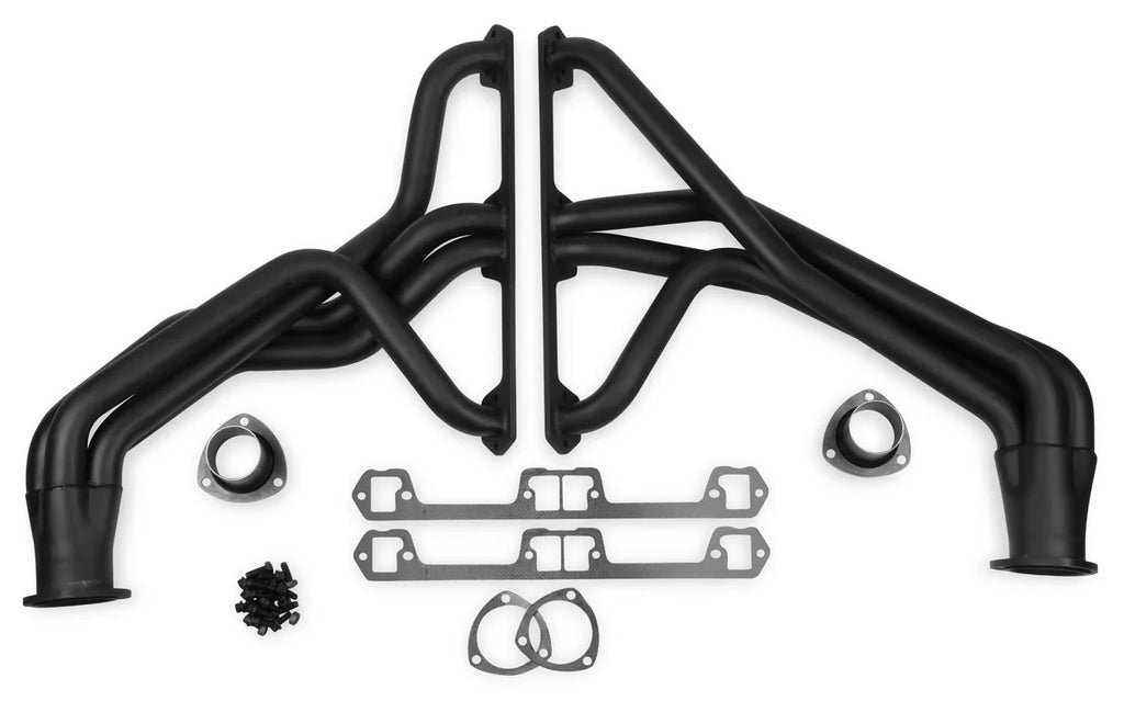 FlowTech Flowtech Long Tube Header - Black Paint - Main Product View