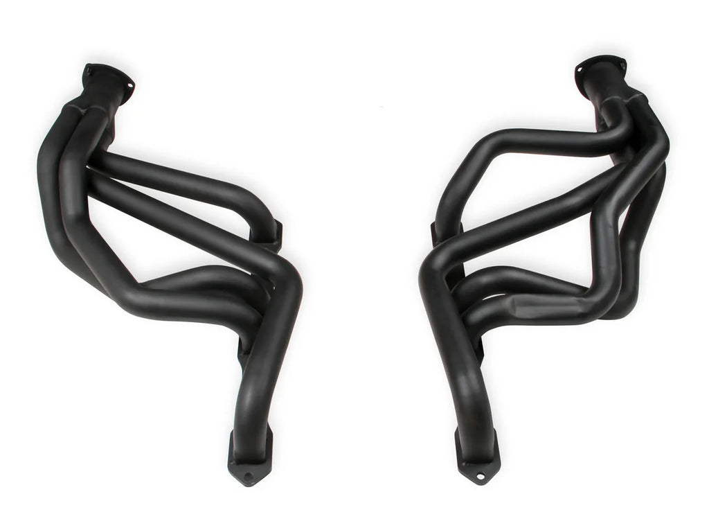 FlowTech Flowtech Long Tube Header - Black Paint - Side View