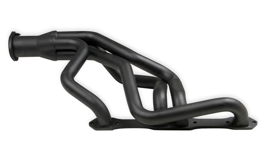 FlowTech Flowtech Long Tube Header - Black Paint - Back View
