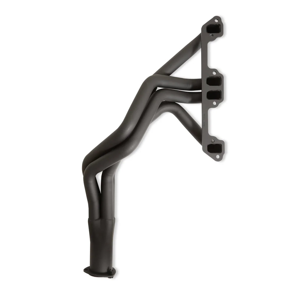 FlowTech Flowtech Long Tube Header - Black Paint - Side View