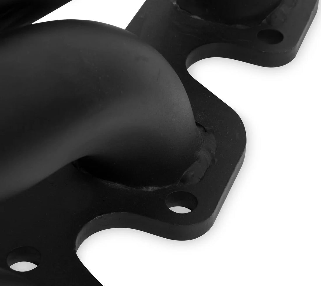 FlowTech Flowtech Long Tube Header - Black Paint - Back View