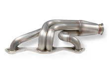 Load image into Gallery viewer, FlowTech Flowtech Small Block Chevy Turbo Headers - Natural Finish - Back View