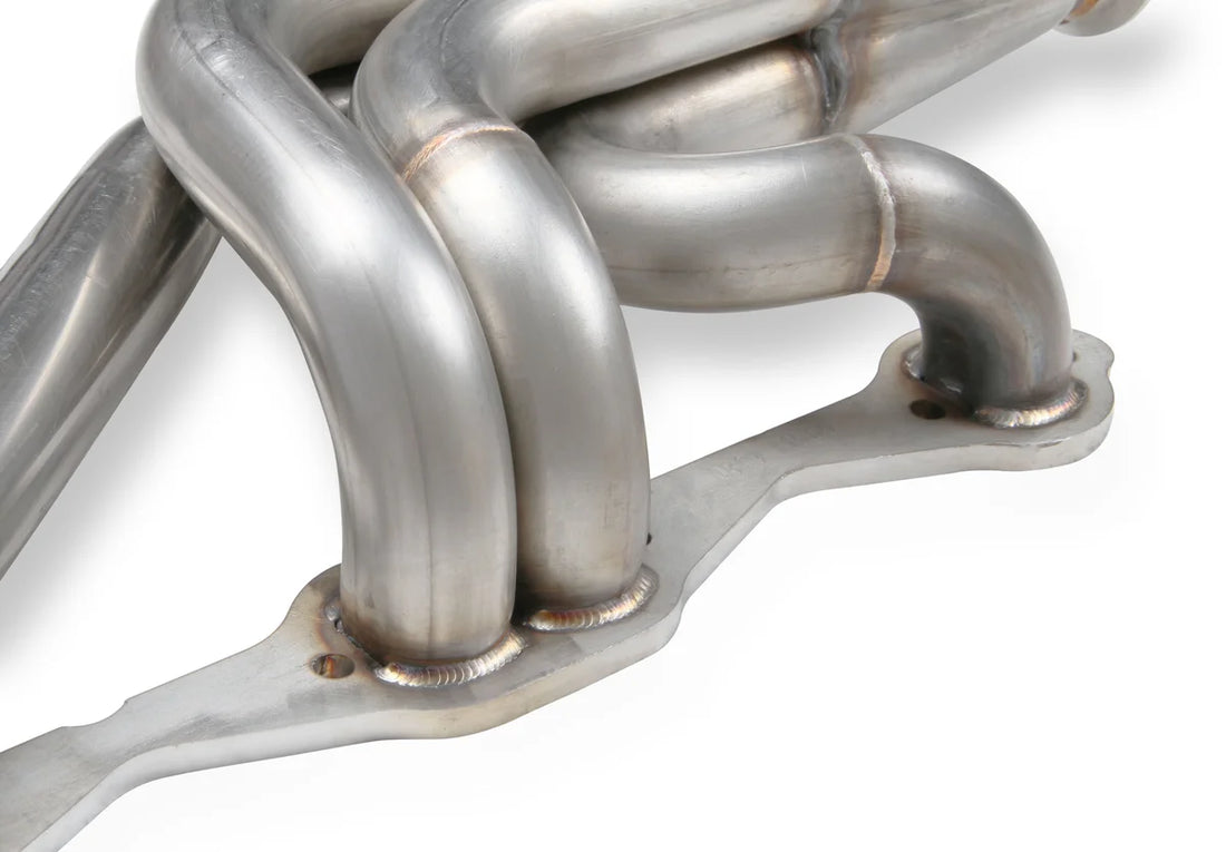 FlowTech Flowtech Small Block Chevy Turbo Headers - Natural Finish - Installation View