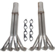Load image into Gallery viewer, FlowTechBig Block Chevy 2-1/4" Upright Headers with 4" Collector- Natural Finish11551FLT - Main Product View
