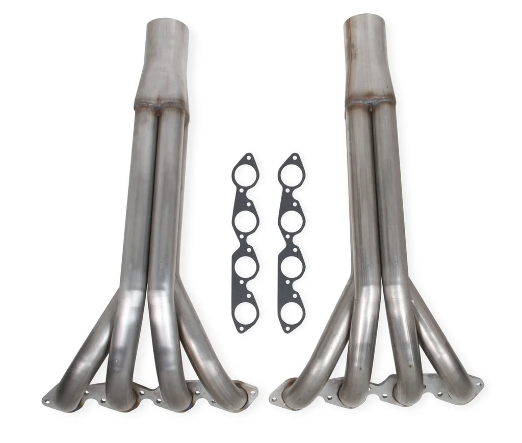 FlowTechBig Block Chevy 2-1/4" Upright Headers with 4" Collector- Natural Finish11551FLT - Main Product View