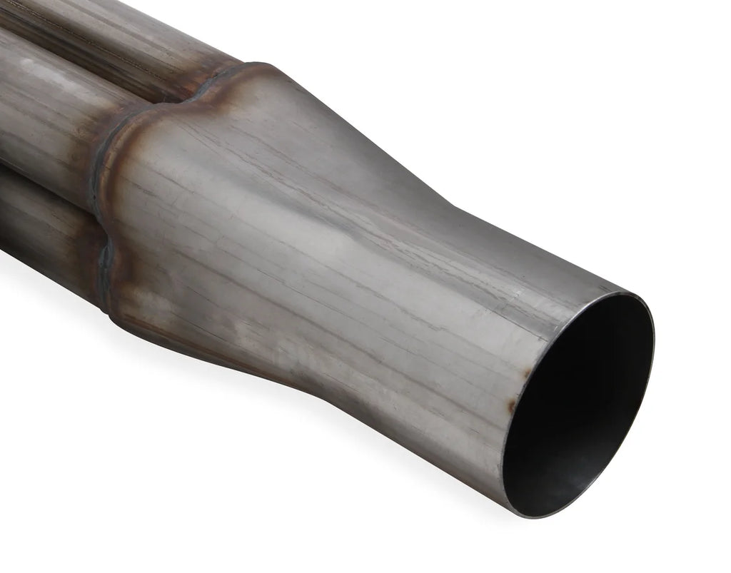 FlowTechBig Block Chevy 2-1/4" Upright Headers with 4" Collector- Natural Finish11551FLT - Side View