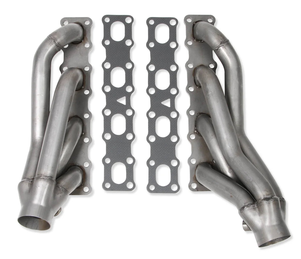 FlowTechFits Nissan Titan/Armada 2004-2015 1-5/8" Shorty headers 409SS- Natural Finish17000FLT - Main Product View