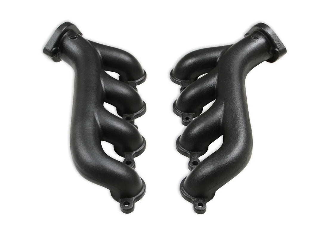 FlowTechFlowtech LS Swap Exhaust Manifolds - Black Ceramic Finish31730-3FLT - Back View