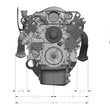 Load image into Gallery viewer, FlowTechFlowtech LS Swap Exhaust Manifolds - Natural Cast Finish11730FLT - Dimension Reference