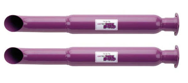 FlowTechFlowtech Purple Hornies Glasspack50232FLT - Side View