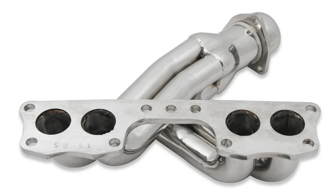 FlowTechFlowtech Shorty Header - Polished19002FLT - Back View
