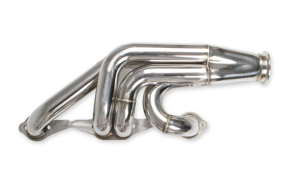 FlowTechFlowtech Small Block Chevy Turbo Headers - Polished Finish11573FLT - Back View